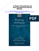 Download Fitness To Plead International And Comparative Perspectives Ronnie Mackay full chapter