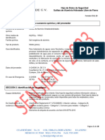 Hoja de Seguridad Sulfato de Aluminio Polvo Sensient 2023 (10931)