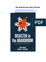 Disaster in The Boardroom Gerry Brown Full Chapter