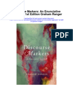 Discourse Markers An Enunciative Approach 1St Edition Graham Ranger Full Chapter
