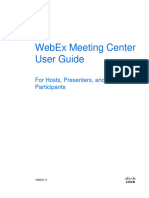 WebEx Meeting Center User Guide