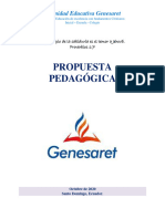 Propuesta Pedagógica - Genesaret - Oct 20201