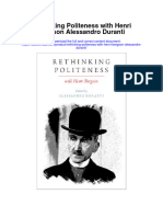 Rethinking Politeness With Henri Bergson Alessandro Duranti All Chapter