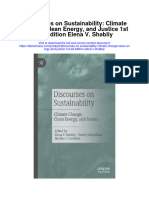 Discourses On Sustainability Climate Change Clean Energy and Justice 1St Ed Edition Elena V Shabliy Full Chapter