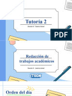 Curso Tutoría 2 Sesión 6 - Redacción de Trabajos Académicos