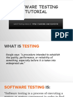 Software Testing Tutorial: Watch Testing Videos at