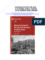 Music and Sound in The Life and Literature of James Joyce Joyces Noyces 1St Ed Edition Gerry Smyth Full Chapter