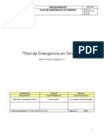 Plan de Emergencia en Terreno