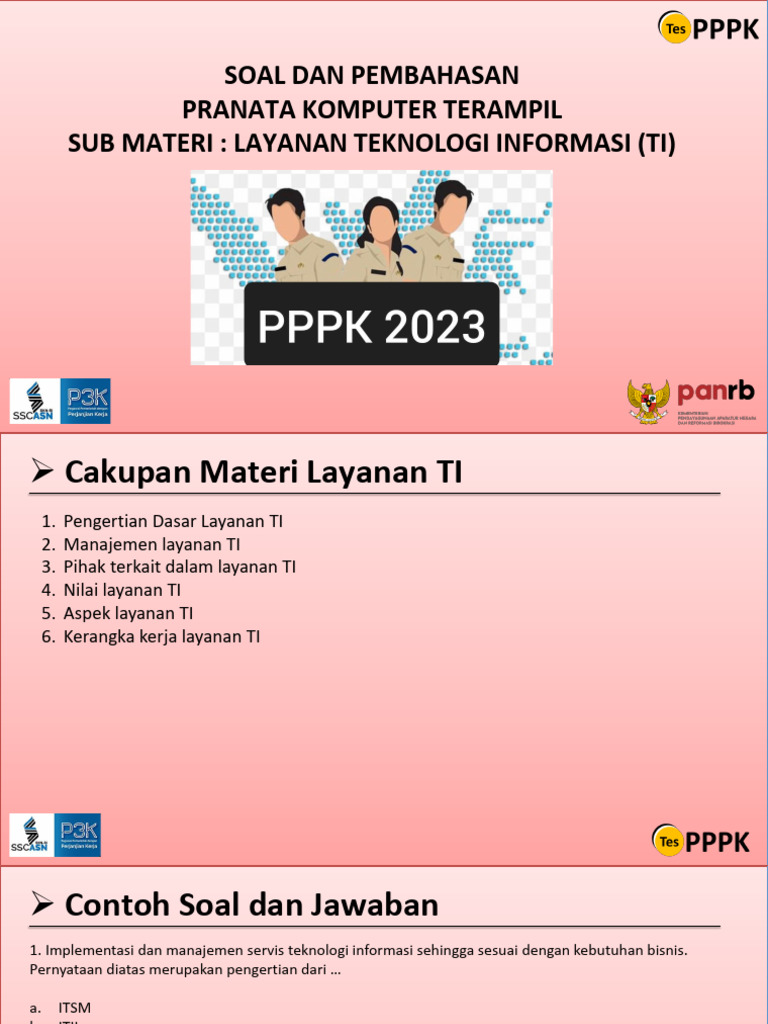 Mbahasan Pranata Komputer Terampil Sub Materi Layanan TI | PDF | Bisnis
