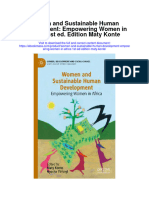 Download Women And Sustainable Human Development Empowering Women In Africa 1St Ed Edition Maty Konte all chapter