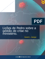 Lições de pedro sobre a gestão de crise no ministério