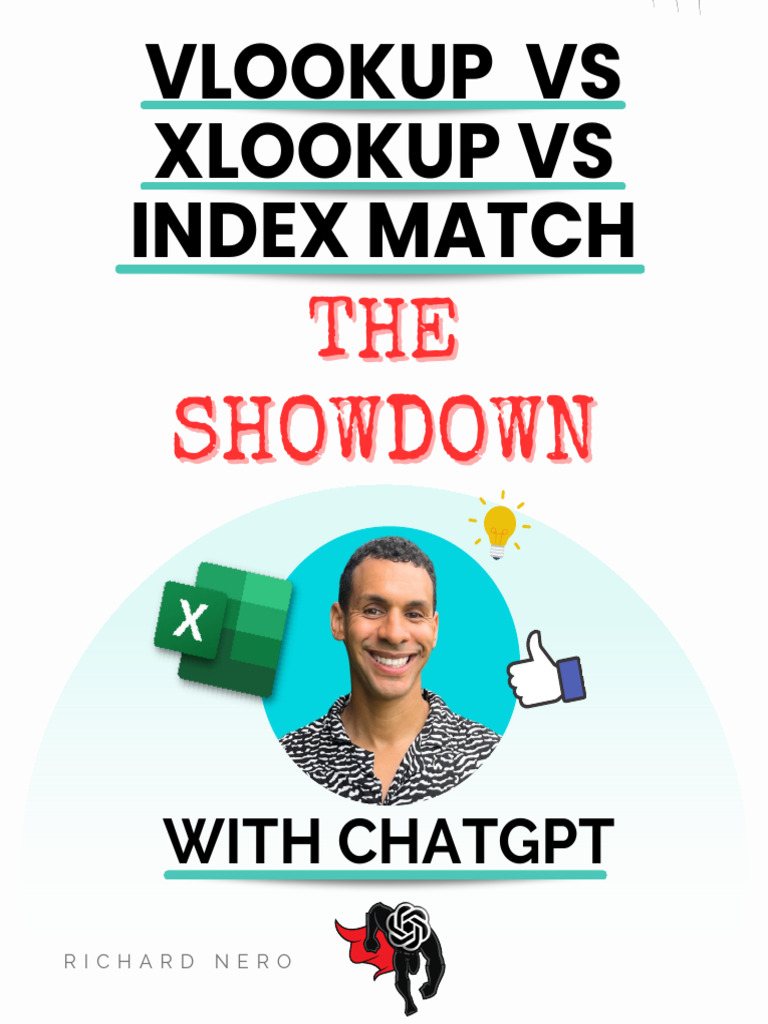 VLOOKUP Vs XLOOKUP Vs INDEX - MATCH | PDF | Microsoft Excel | Computing