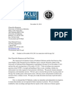 ACLU Public Records Act Request To UC Police