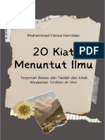 20 Kiat Menuntut Ilmu