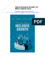 How To Achieve Inclusive Growth 1St Edition Valerie Cerra Full Chapter