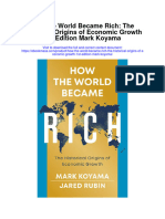 Download How The World Became Rich The Historical Origins Of Economic Growth 1St Edition Mark Koyama full chapter