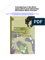 Muslim Volunteering in The West Between Islamic Ethos and Citizenship 1St Ed 2020 Edition Mario Peucker Full Chapter