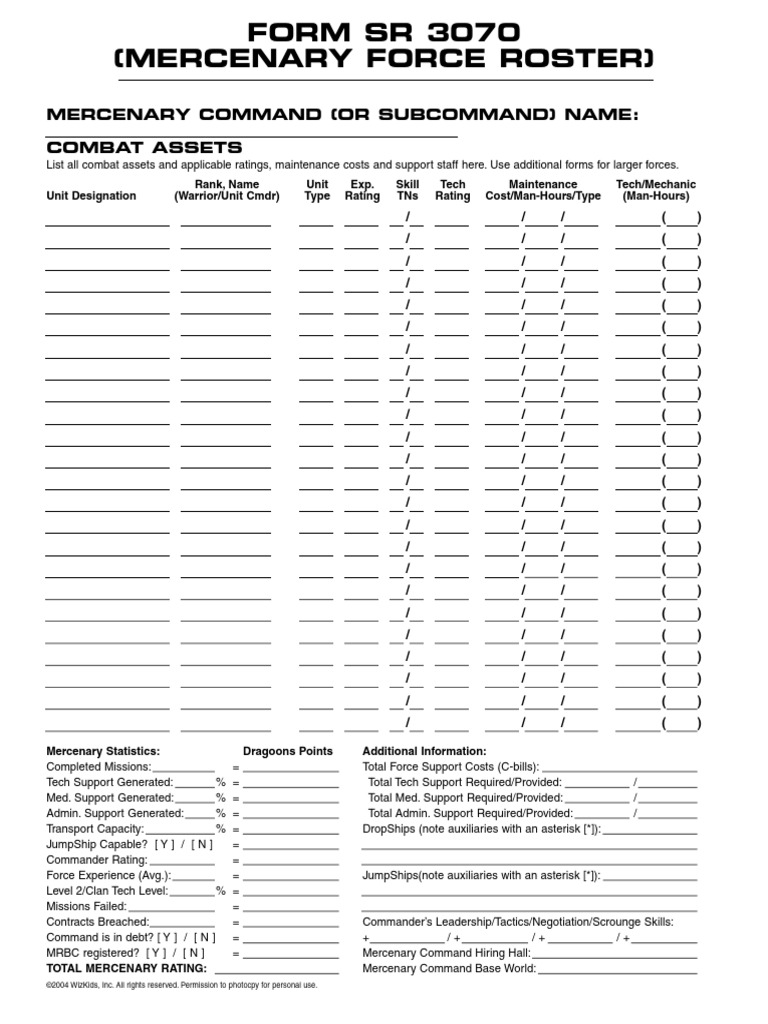 Mercenary Command Operations Guide | PDF | Military Technology