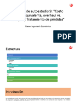 MTA 9 - Costo Anual Equivalente, Overhaul vs. Compra y Tratamiento de Pérdidas