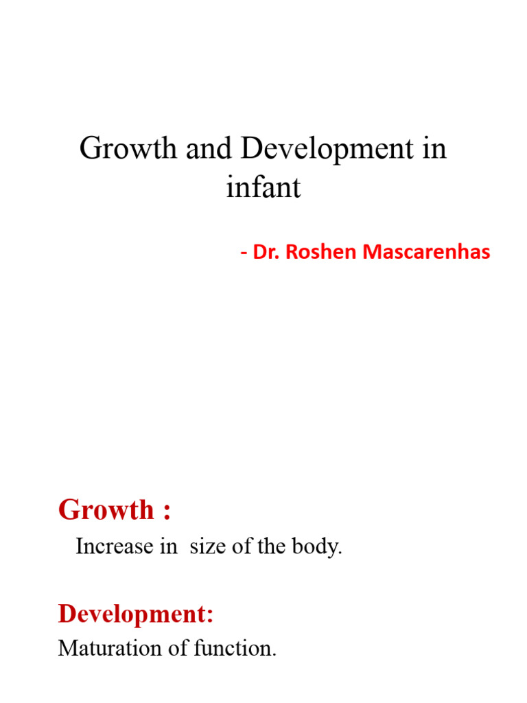 Infant Growth and Development Guide | PDF | Fetus | Infants