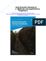 Download Distributed Acoustic Sensing In Geophysics Methods And Applications Yingping Li full chapter