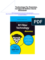 Download Rf Filter Technology For Dummies Qorvo 2Nd Special Edition David Schnaufer all chapter