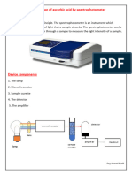 Determination of Ascorbic Acid by Spectrophotometer7
