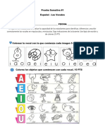 Prueba Formativa de Español y Matematicas