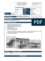 Reporte de Servicio Sru-058 (Sos Cartago) Mesa de Cirugia