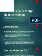 Las TIC en El Campo de La Psicología