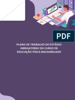 Plano de Trabalho Do Estágio Obrigatório Do Curso de Educação Física Bacharelado