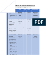 Cronograma de Actividades T