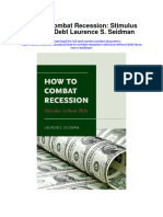 How To Combat Recession Stimulus Without Debt Laurence S Seidman Full Chapter