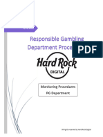 Responsible Gambling Department Procedures