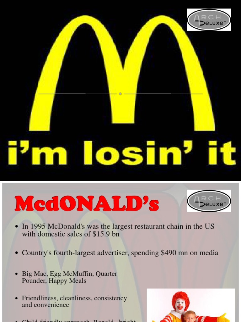 Arch Deluxe PDF Hamburgers Mc Donald's