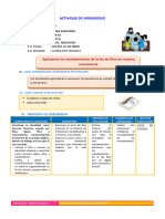 D2 A2 SESION REL. Aplicamos Los Mandamientos de La Ley de Dios en Nuestra Convivencia.