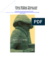 Download Working Class Writing Theory And Practice 1St Ed Edition Ben Clarke all chapter