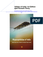 Download Rhyacophilidae Of India 1St Edition Sajad Hussain Parey all chapter