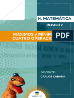 r2 - Máximos y Mínimos – Cuatro Operaciones