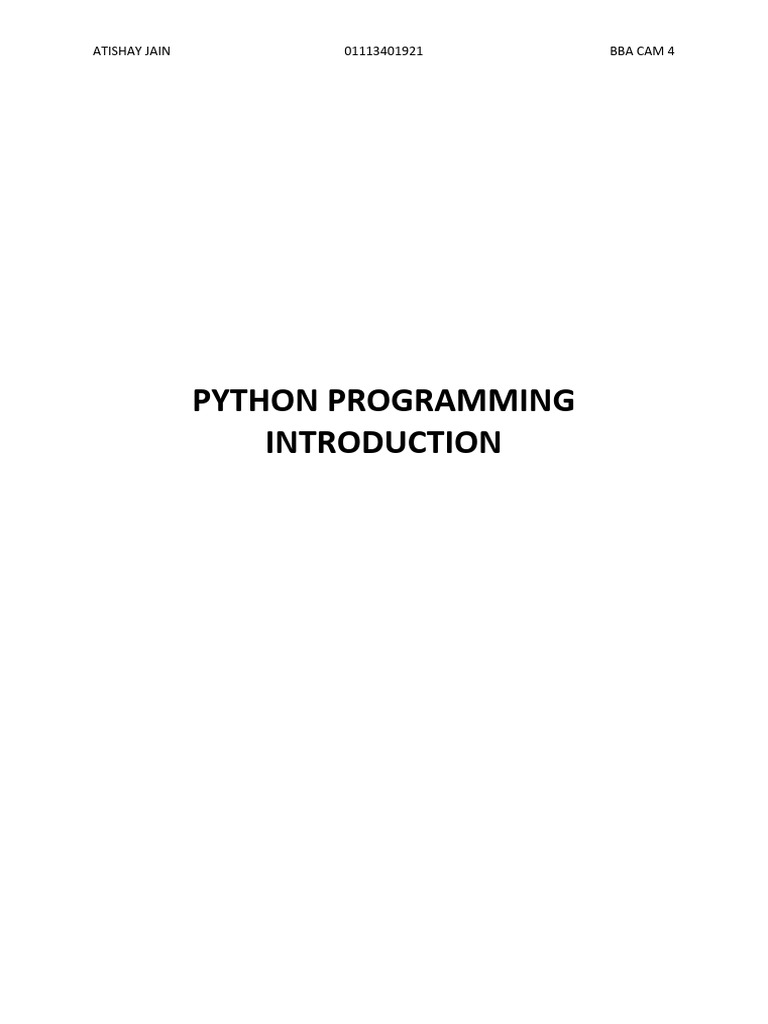 FILE of Python | PDF | Programming Paradigms | Computing
