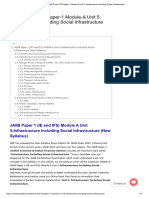 IE and IFS Module-A Unit 5 - Infrastructure Including Social Infrastructure