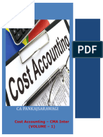 CMA Inter Cost Accounting Volume - 1