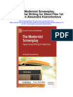 Download The Modernist Screenplay Experimental Writing For Silent Film 1St Ed Edition Alexandra Ksenofontova full chapter