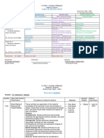 Table of Specifications: St. Mary's Academy of Hagonoy Hagonoy, Bulacan