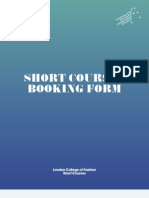 Short Courses Booking Form