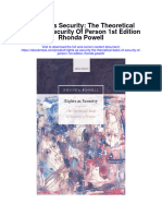 Download Rights As Security The Theoretical Basis Of Security Of Person 1St Edition Rhonda Powell all chapter