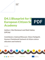 D4.1 Blueprint For The European Citizen Science Academy