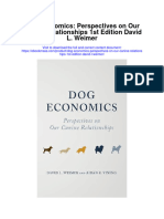 Dog Economics Perspectives On Our Canine Relationships 1St Edition David L Weimer Full Chapter