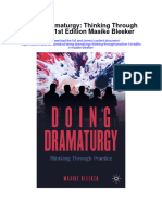 Doing Dramaturgy Thinking Through Practice 1St Edition Maaike Bleeker Full Chapter