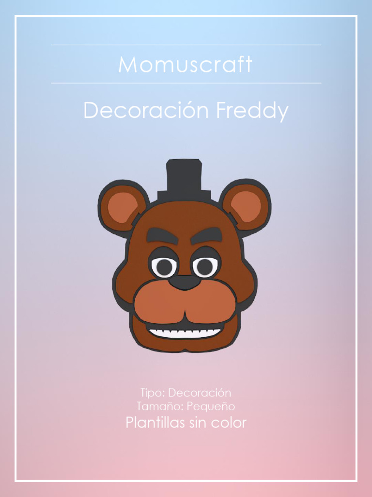 Decoración Freddy: Guía de Momuscraft | PDF